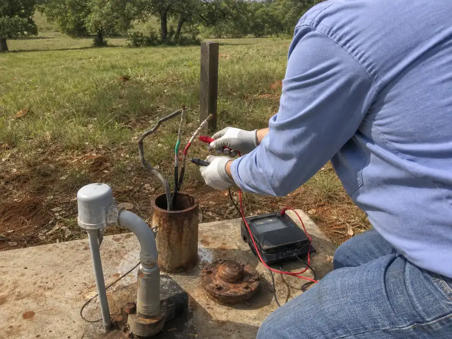 Insulation test on submersible pump wires at the wellhead before any pump is pulled